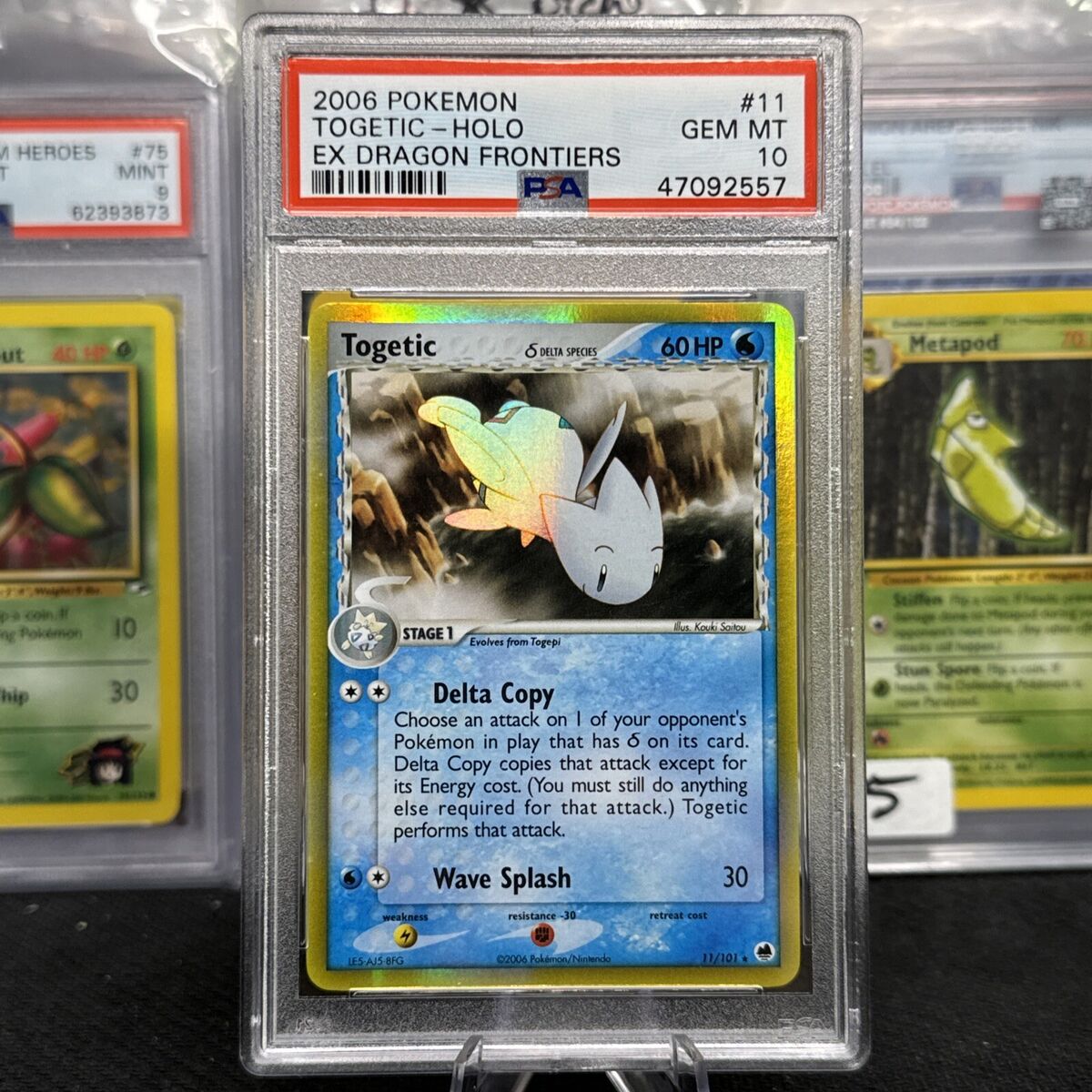 PSA 10 - TOGETIC HOLO #11 - 2006 Pokémon ex Dragon Frontiers PSA 10 - TOGETIC HOLO #11 - 2006 Pokémon ex Dragon Frontiers