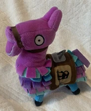 Fortnite Plush Purple & Turquoise Llama Alpaca Horse Stuffed Animal 