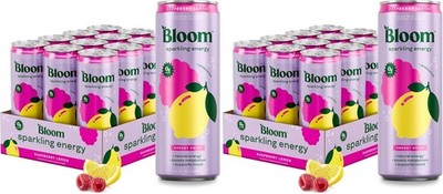 Bloom Nutrition Energy Drink for Focus Zero Sugar Raspberry Lemon 24 pack