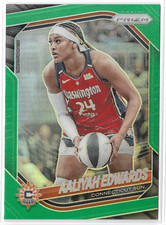 2025 Panini Prizm WNBA Green #94 Aaliyah Edwards Connecticut Sun UConn