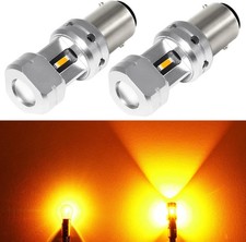 Phinlion 1157 7528 Amber Led Turn Signal Light Bulbs Super Yellow