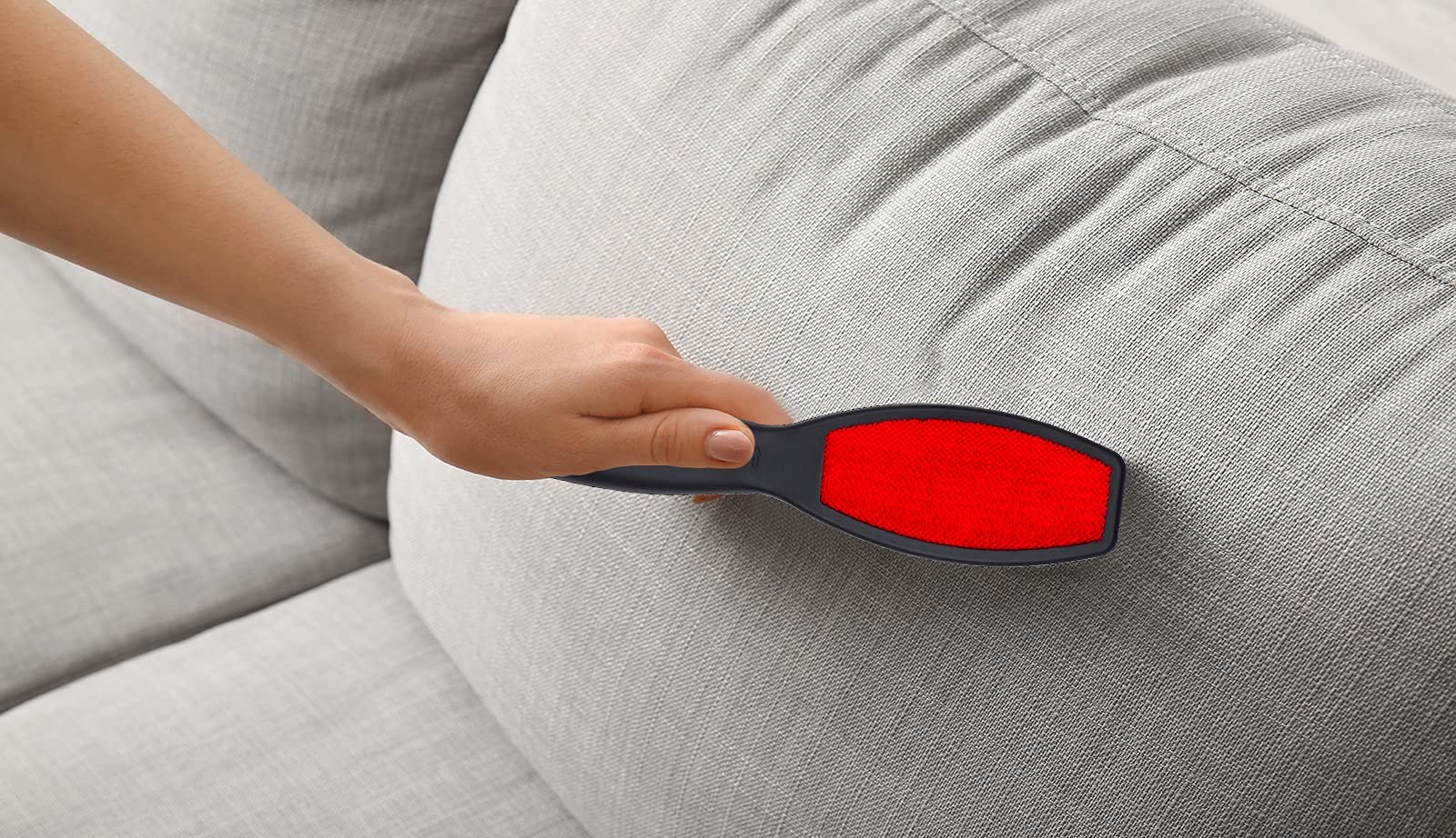 DecorRack (2 Pack) Double-Sided Lint Brushes, Pet Hair Remover Brush for Clot...