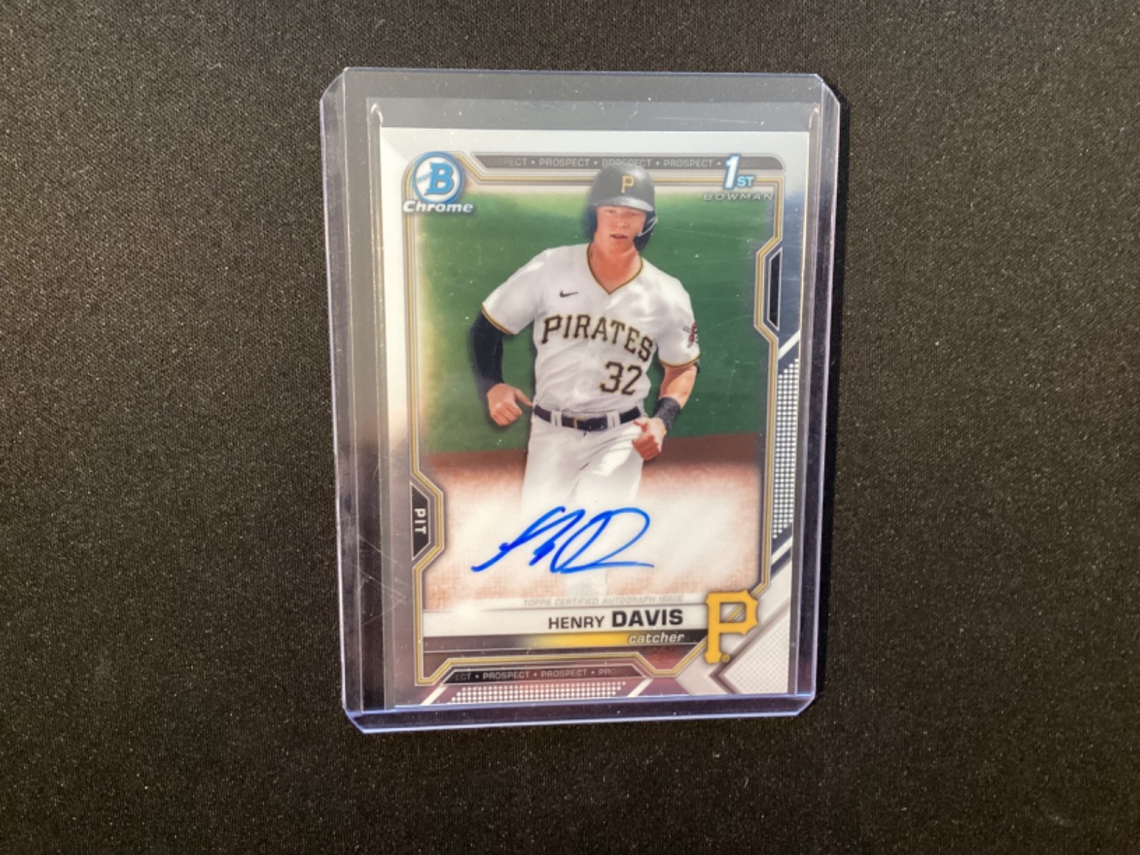 2021 Bowman Draft Henry Davis Chrome Auto 1st Pirates