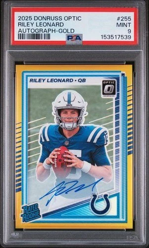 2025 Panini Riley Leonard Rookie Phenom Jersey Autographs (PSA 9)
