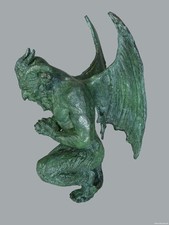BRONZEFIGUR Teufel Satan Dekoration Lucifer Wohnung Seltenheit Mystisch