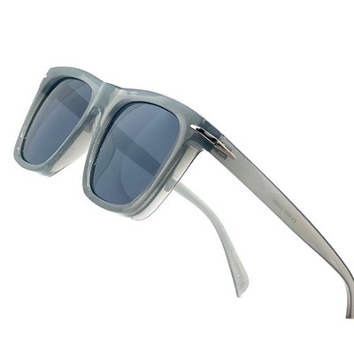 Square Sunglasses Smoke Gray Frame Dark Lens Fashion Stylish Eyewear Fashion New