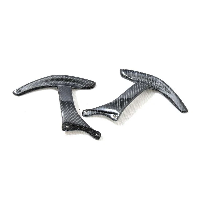 Carbon Fiber Steering Wheel Paddle Shifters For Ferrari 458 Spider Italia 10-15 - Image 3 of 4