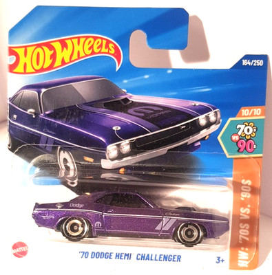 Hot Wheels US Car '70 Dodge Hemi Challenger Streetcar + cooler Mopar Grafic, H45