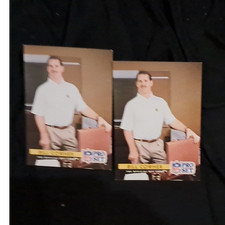 Pro Set 1991 NFL Bill Cowher Steelers 2 Trading Card Lot #306 Vintage