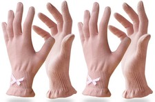 Beauty Cotton Gloves with Touchscreen Fingers for SPA, Eczema, Dry Hands, Han...