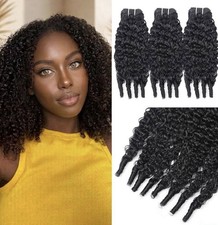 Burmese Curly Bundles Human Hair 16 18 20 Inch 3 Bundles 3C4A Water Wave