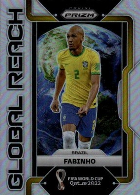 2022 Panini Prizm FIFA World Cup Fabinho #14 Global Reach Silver A2