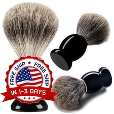 Set De Regalo De Brochas De Afeitar Para Hombres, Brocha De Afeitar Negro NUEVO.