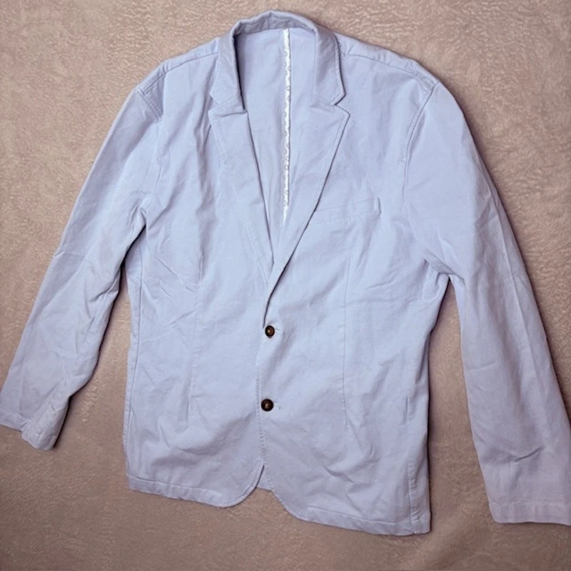 Mugsy Soft Stretch Blazer Jacket (Men’s L) – Lightweight Casual Sport Coat