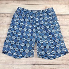 Peter Millar Seaside Collection Swim Shorts Men's Sz M Blue Drawstring Lined