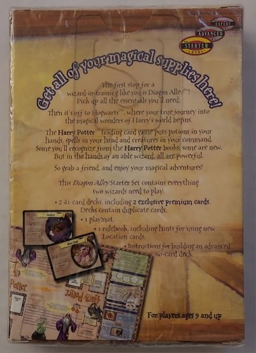 Vintage Harry Potter TCG Card Game Diagon Alley Two-Player Starter Set Sealed - Picture 2 of 8