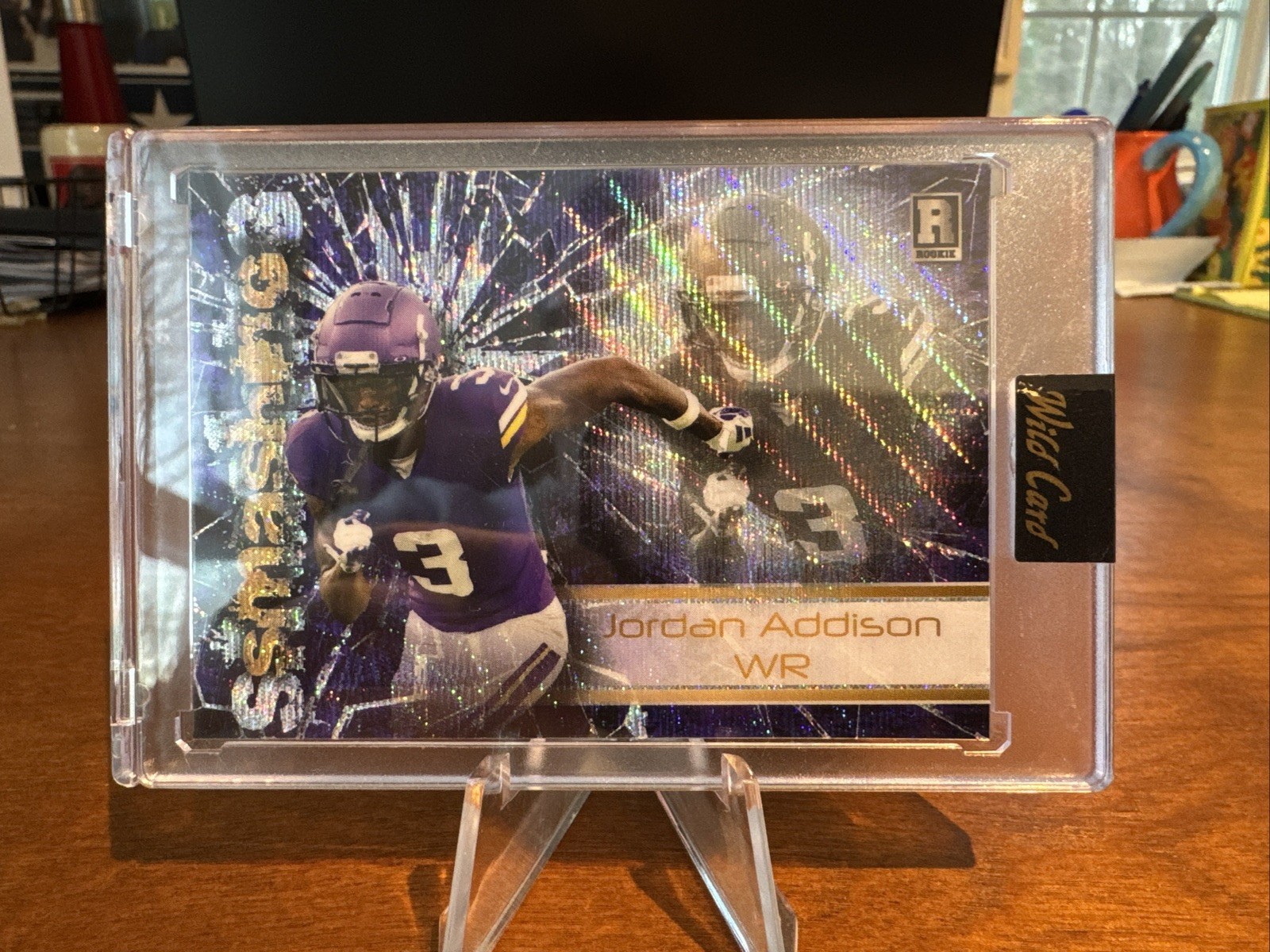 Jordan Addison Wild Card Alumination Rookie Edition Smashing #ASJA Base