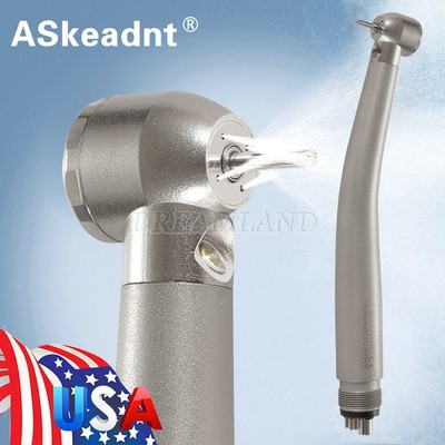 Dental LED integrate E-generator High Speed Handpiece 4 Hole 4 Water Spray Big