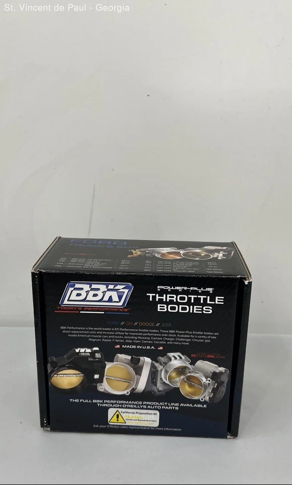 Corpo do acelerador BBK Power Plus Series 65mm para 15-19 Ford Mustang Eco Boost novo - Imagem 2 de 4