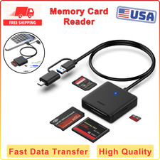 Memory Card Reader, BENFEI 4in1 USB 3.0 and USB-C to SD Micro SD MS CF Reader