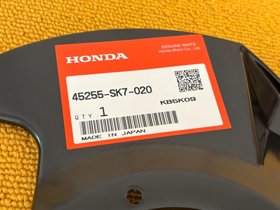 Acura Genuine Integra Honda Civic Front Brake Dust Cover Left Right Pair OEM JDM - Imagem 2 de 4