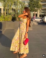 ZARA NWT $129 WOMAN SS25 ZW COLLECTION LINEN PRINT DRESS PRINTED | 3292/175