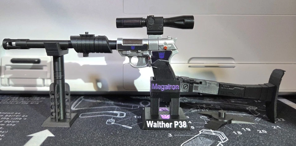 3D Printed Worlds Smallest Custom Stand Monopod Stock Silencer For WST Megatron - Image 2 of 4
