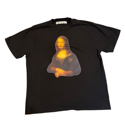 Off-White Mona Lisa Graphic T-Shirt Black Size Large