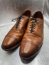 Allen Edmonds Fifth Avenue Brown Leather Cap Toe Oxford Shoes USA 11 D