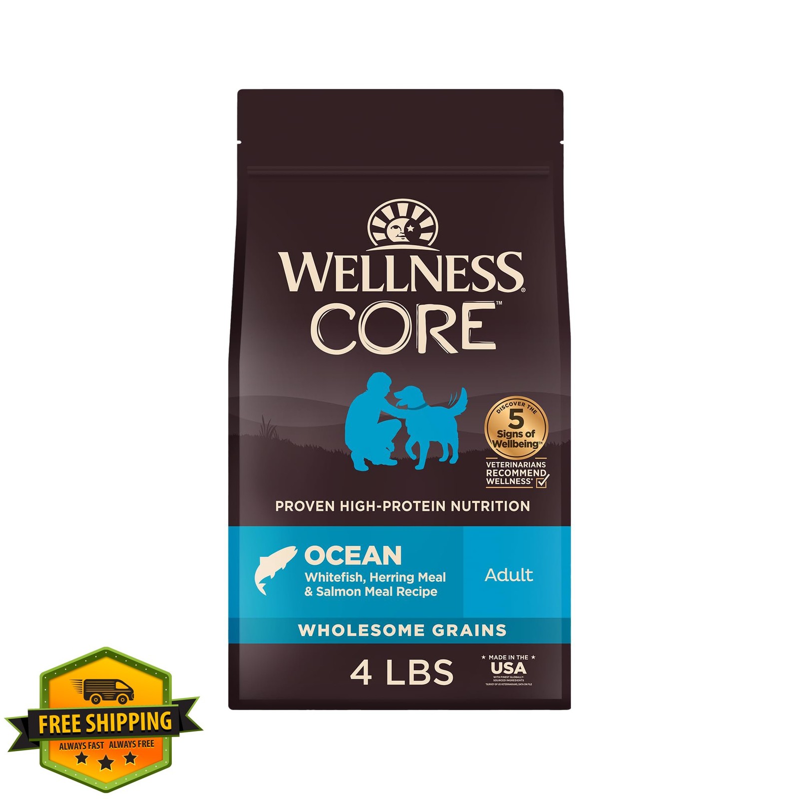 Ocean Whitefish Herring 4lb Bag High Protein