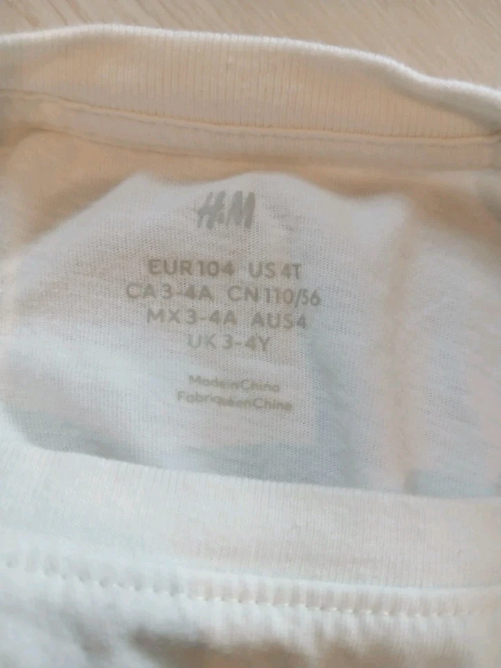 Camiseta H&M Niños Dinosaurio Lentejuelas Cambio de Color Talla: 4T Foto 4 de 4