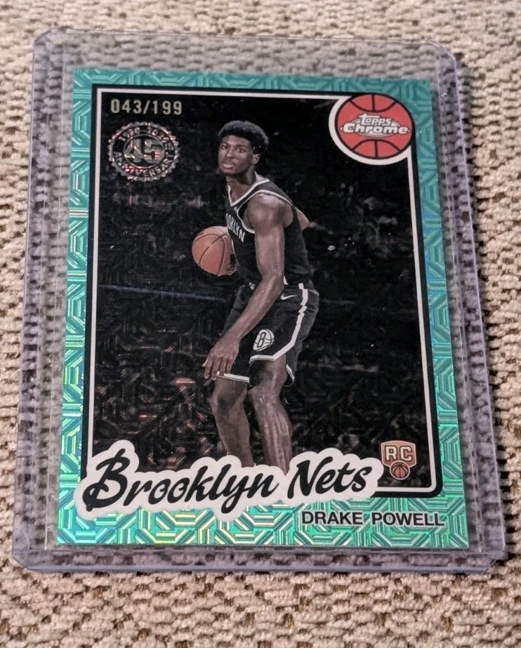 2025-26 DRAKE POWELL TOPPS '80-81 AQUA MOJO REFRACTOR RC /199 #TC-DP