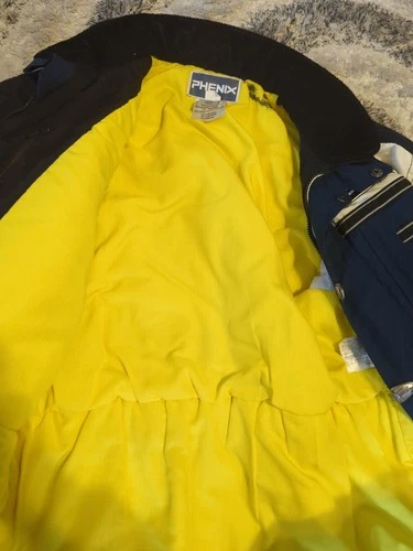 VTG PHENIX Men's XL Ski Snow Alpine Jacket Hood, Pockets, Blue Full Zip image 5