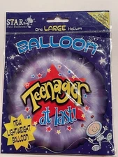 BIRTHDAY TEENAGER AT LAST FOIL HELIUM BALLOON