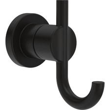 Delta Double Towel Hook Matte Black Nicoli Accessories