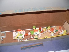 Crib Mobile Vintage 70's Hand Painted Wood - Irmi Circus M811, In box- works