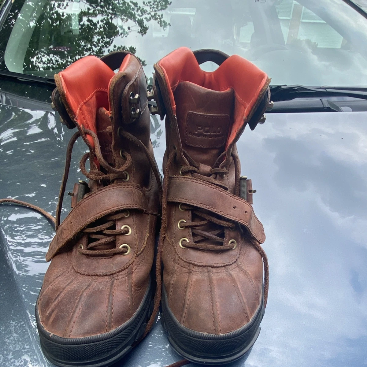 Polo Ralph Lauren Red Ankle Boots for Men for Sale | Shop New