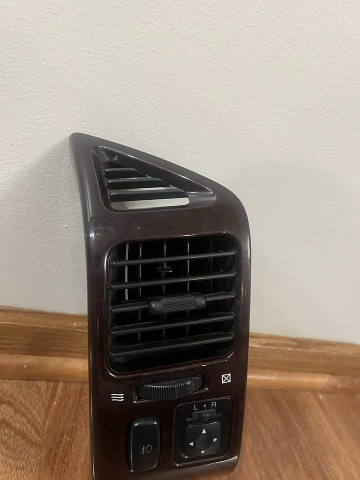 MITSUBISHI MONTERO 2001-2006 LADO DEL CONDUCTOR IZQUIERDO VENTILACIÓN MOLDURA MARRÓN Foto 4 de 4