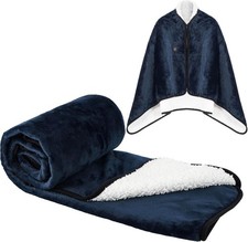 Portable USB Heated Blanket Shawl, 3 Heating Levels, Indoor and Outdoor Use