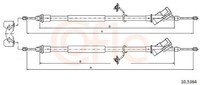 Bremsseil Seilzug Feststellbremse Cofle 10.5364 FüR Ford Focus 2 Turnier Tdci