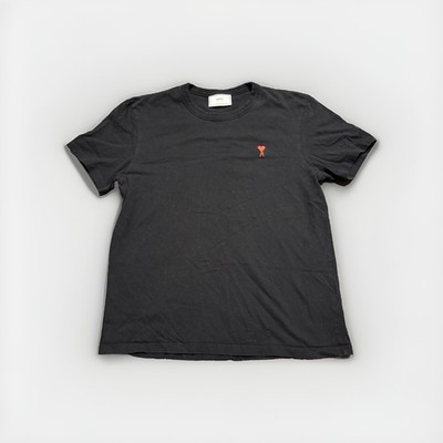 Ami Paris T-shirt Mens Alexandre Mattiussi De Coeur Heart Black Men s Tee