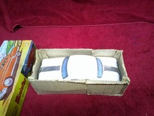 MINISTER DELUXE TIN LITHO FRICTION TOY CAR 1950s PONTIAC CHIEFTAN 9.5" WHITE