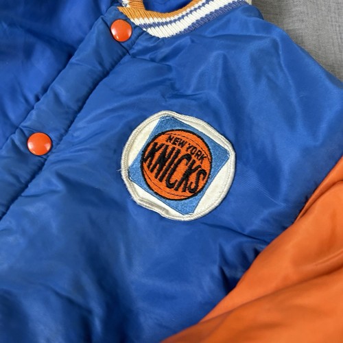 New York Knicks Vintage 70s, 80s Stahl Urban Jacket Coat YOUTH Sz 12 - Picture 2 of 12