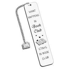 Cool Gifts for Writers, Funny Bookmarks Book Lovers, Club Sliver 