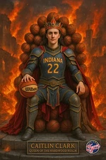 Caitlin Clark Rookie of the Year WNBA Indiana Fever 4x6 photo- Queen