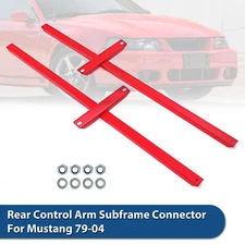 For Mustang/Cobras 79-04 Subframe Connectors Control Arm Red Powder Coated Steel
