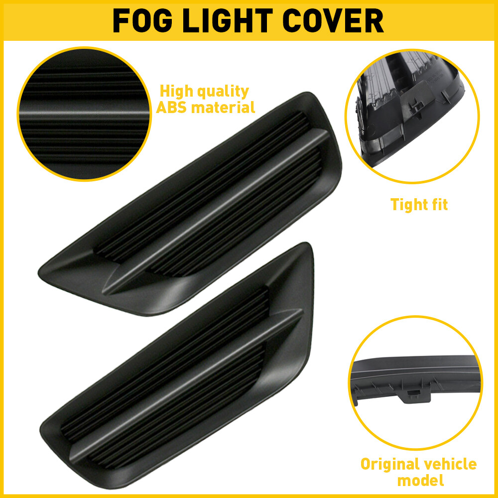 Driver & Passenger Side Fog Light Cover For 2013 2014 2015 Honda Accord Sedan