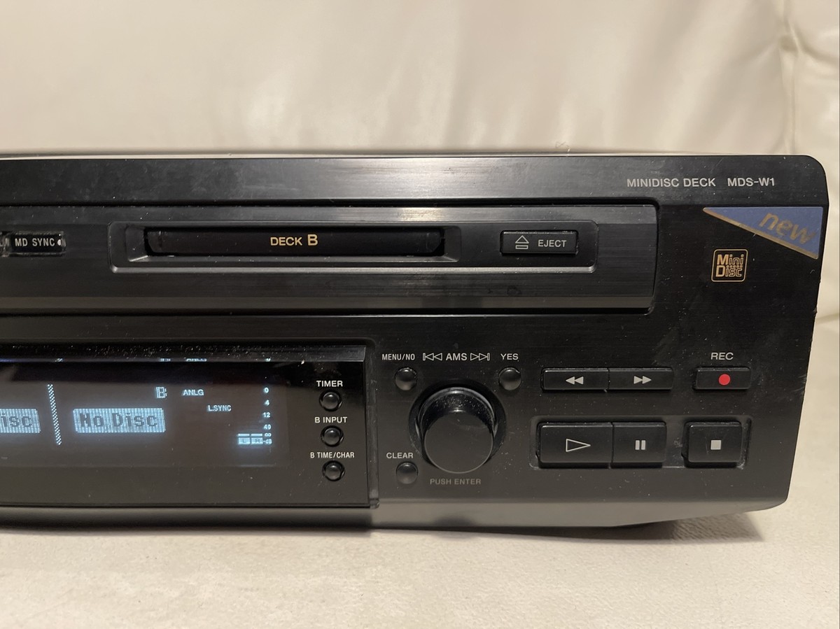 【ダブル MDデッキ】SONY MDS-W1 ミニディスクデッキ ダブル MDデッキ】SONY MDS-W1 ミニディスクデッキ