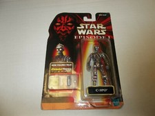 New 1998 Hasbro C-3PO Droid Action Figure Star Wars Episode 1 Commtech Chip
