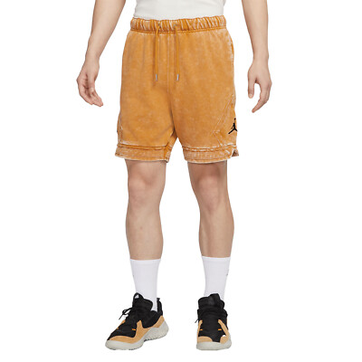 Jordan Essentials Yellow Fleece Shorts Jordan Essentials Washed